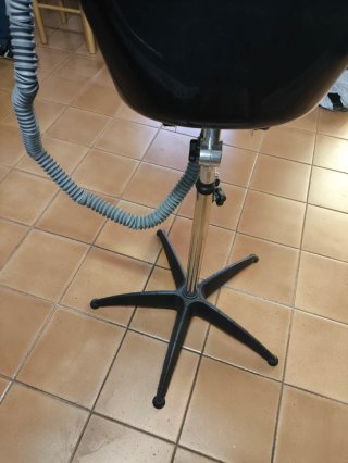 Lavacabezas portátil negro