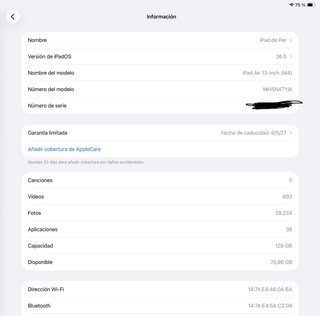 iPad Air M4 13 Púrpura/Plata