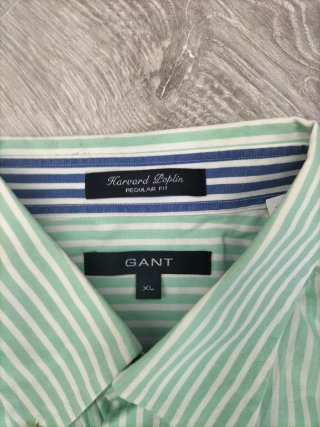 Camisa Gant Rayas Verdes y Blancas