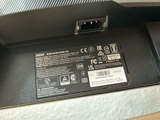 MSI Monitor 280Hz Negro
