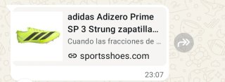 Zapatillas clavos Adidas Adizero SP3
