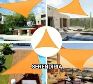 TOLDO VELA DE SOMBREO TRIANGULAR 3X3X3 NARANJA