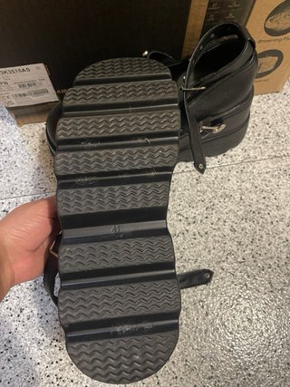 Zapatos plataforma cuña negros talla 41