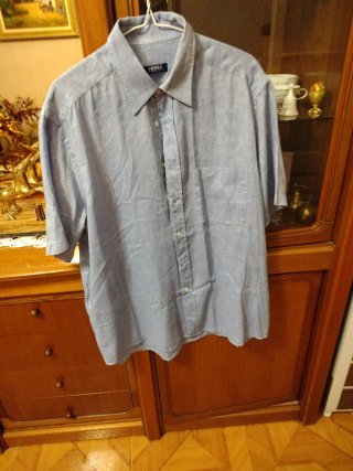 Camisa JORSA caballero manga corta azul
