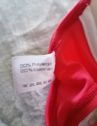 Reggiseno da mare/piscina rosso