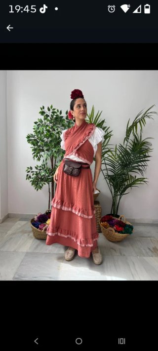 Conjunto falda y piqui para romería/feria