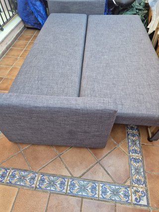 Sofá Cama Ikea Gris Tela