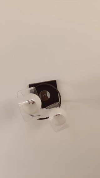 Conjunto 2 Lámparas Cristal y Metal