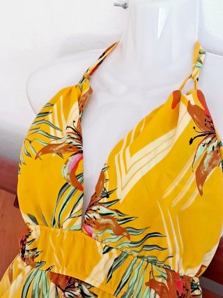 Vestitino estivo floreale giallo tg S