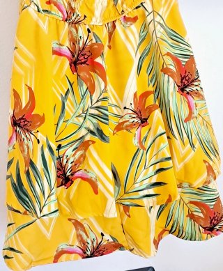 Vestitino estivo floreale giallo tg S