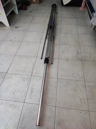Sombrillas tipo toldo 4x4 m y pie
