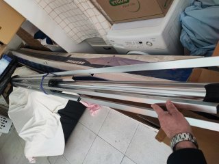 Sombrillas tipo toldo 4x4 m y pie
