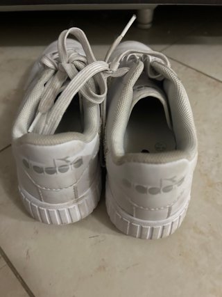 Diadora Sneakers Bianche Glitter Argento
