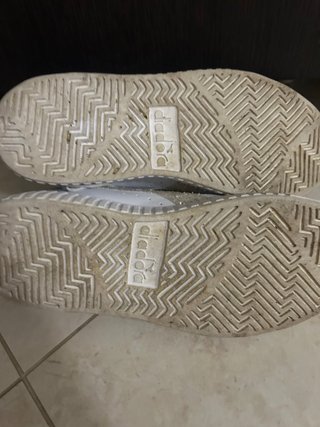 Diadora Sneakers Bianche Glitter Argento