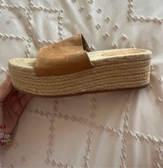 Sandalias de esparto verano marrón