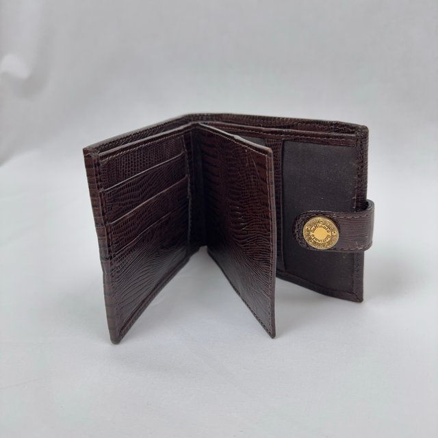 Vintage Raffinato Lizard Leather Bifold Wallet