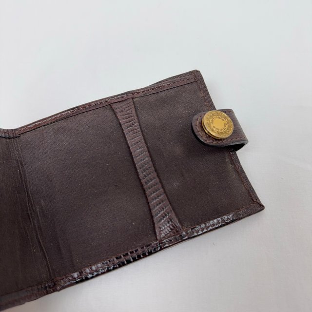 Vintage Raffinato Lizard Leather Bifold Wallet