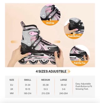 Patines en línea y bolso para transportarlos