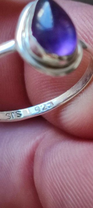 Anillo de Plata y Amatista.
