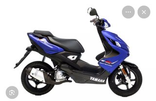 Pegatina Yamaha Scooter Azul
