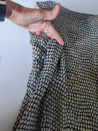 Vestido estilo animal print .Talla S