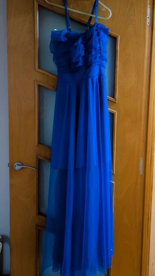 Vestido de graduación azul