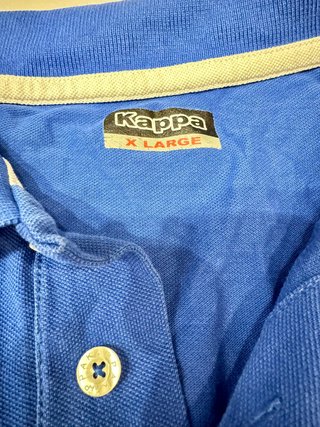 Polo Kappa Blu Royal Uomo Taglia XL