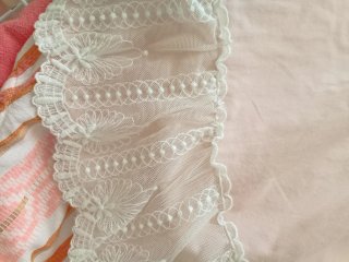 Vestido niña rosa con encaje