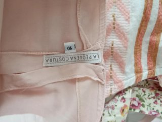Vestido niña rosa con encaje