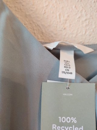 Vestido H&M verde agua con volante