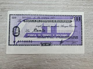 Lotto 6 assegni circolari italiani anni '70