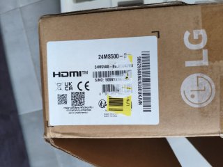 Monitor LG Negro pantalla rota