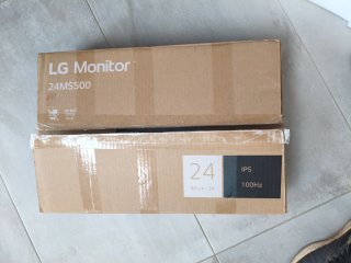 Monitor LG Negro pantalla rota