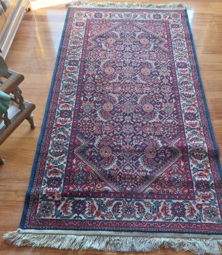 Alfombra original persa de lana multicolor