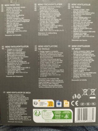 Ventilador de escritorio Tronic