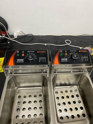 Freidora Eléctrica Doble Vevor 3000W