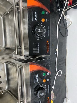 Freidora Eléctrica Doble Vevor 3000W