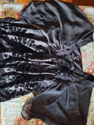 Camiseta H&M Talla S/36 Negra Vestir