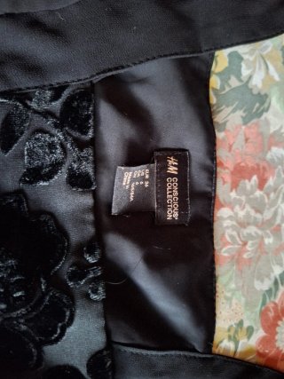 Camiseta H&M Talla S/36 Negra Vestir