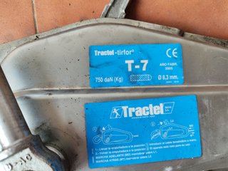 Lote 2 x Tirfor T7 Tractel