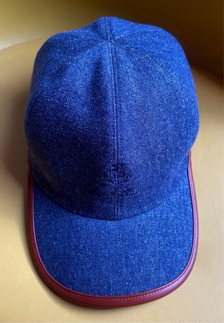 Gorra Loro Piana Azul y Marrón