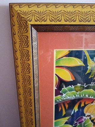 Cuadro Batik Tela Pintada a Mano