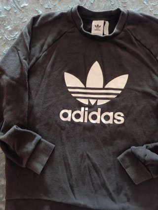 Sudadera Adidas Negra Logo Trefoil