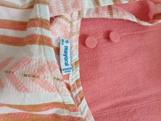 Conjunto niña rayas doradas y rosas