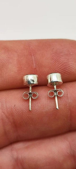Pendientes de Plata y Topacio Azul.