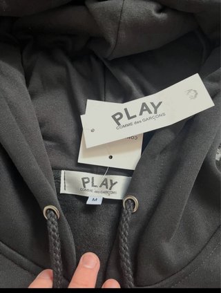 Sudadera CDG Play Corazón Negra
