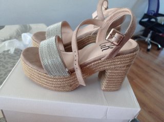 Sandalias esparto mujer.