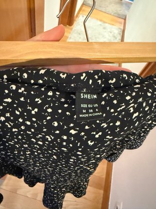 Falda estampada con lazada