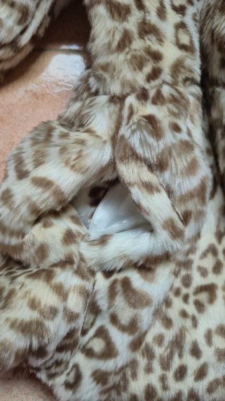 Chaqueta leopardo XS/S piel sintética