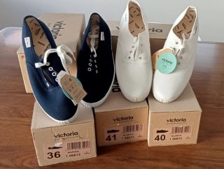 Zapatillas Victoria adultos. Blanco.